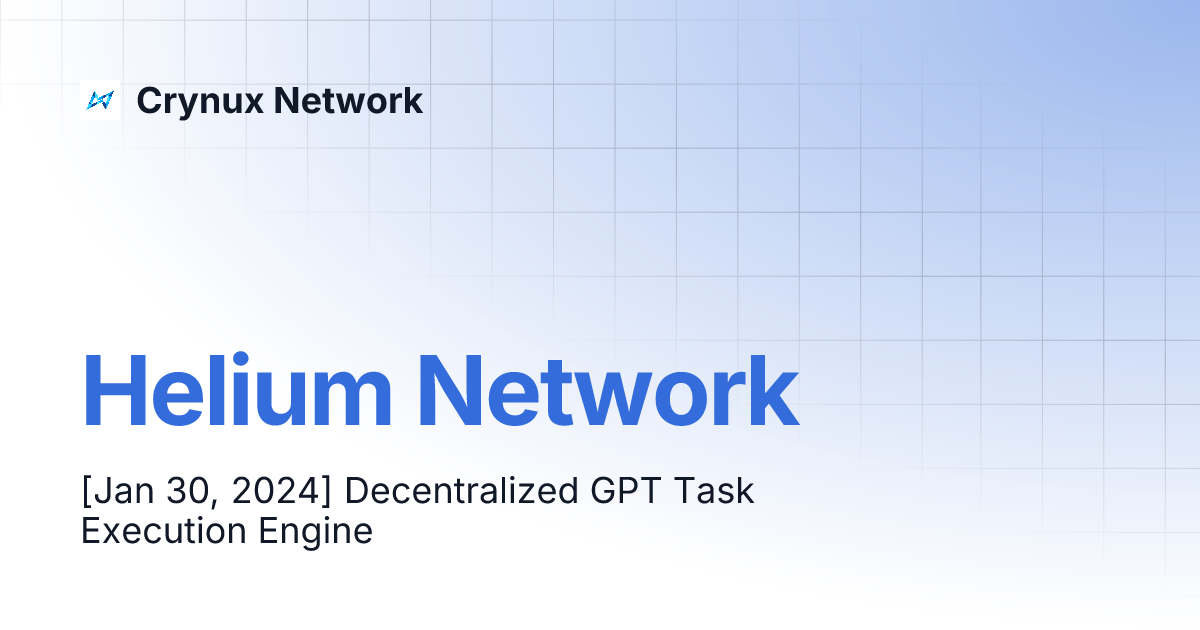 The Helium Network